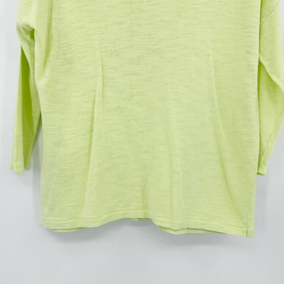 J Jill Pistachio Green Linen Blend Lightweight Lagenlook Blouse Womens Size XS - Picture 10 of 11